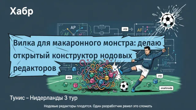 Нодовые редакторы плодятся. Один разработчик решил это сломать